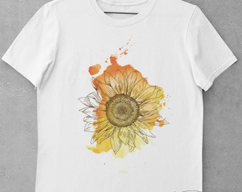Sunflower Tshirt, Sunflower Tee, Sunflower, Summer Shirt, Sunflower T-Shirt