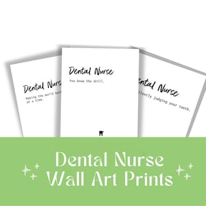 Dental Nurse Digital Wall Art Print