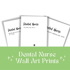 Dental Nurse Digital Wall Art Print