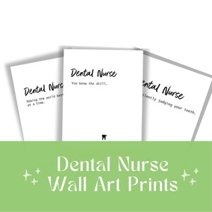 Dental Nurse Digital Wall Art Print