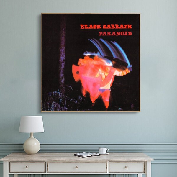 Black Sabbath Paranoid, rock álbum de música cubierta de regalo pared decorar lienzo de arte sin cartel marco