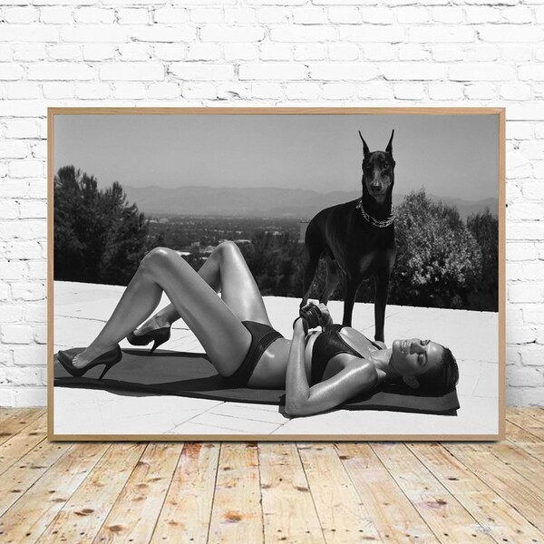 Helmut Newton Poster Canvas Wall Art Home Decor (No Frame)