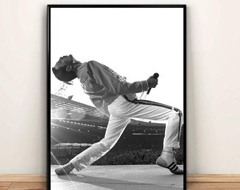Freddie Mercury Music Poster Canvas Wall Art Home Decor (senza cornice)