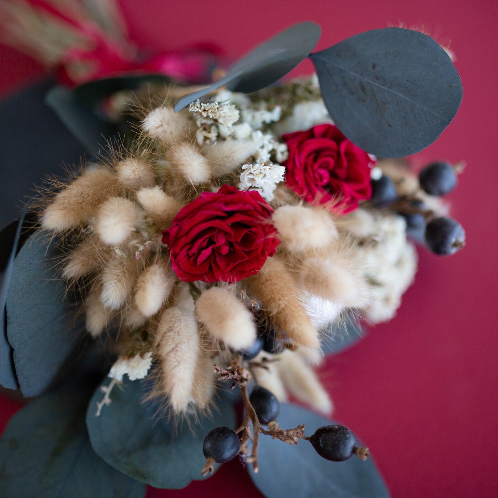 Infinity Flower Bouquet Dry Flower Bouquet Infinity Roses Etsy