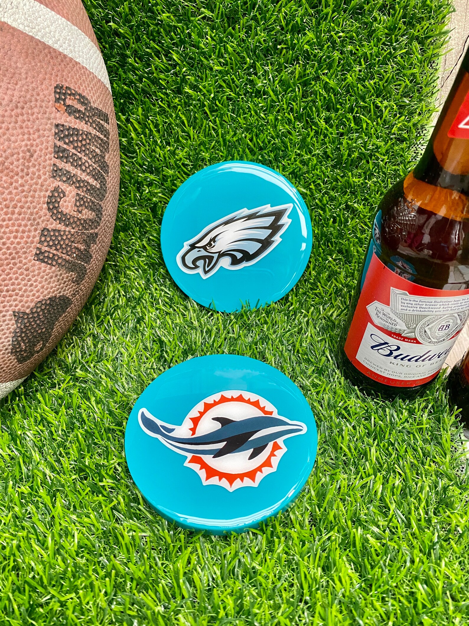 NFL Coasters American Football All 32 Teams Available Etsy