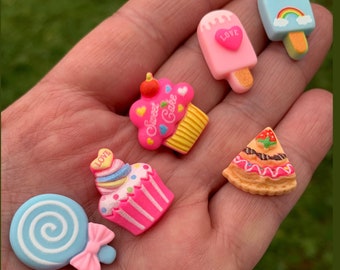 7er Kühlschrankmagnete Set, Eiscreme-Magnete, Cupcake-Magnete, Kawaii-Magnete, niedliche Magnete, Kindergeschenk, Küchendeko, Kuchenmagnet