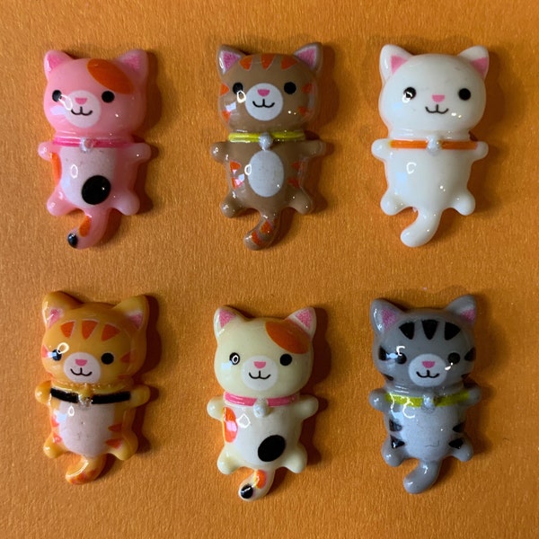 6er Kühlschrankmagnete, Katzenmagnete, Katzenfan Geschenk, kawaii Katzenmagnete, niedliches Magnet, Kindergeschenk, Katzenliebhabergeschenk