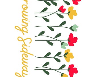 Growing Sideways Inspired Digital Download Wall Art Poster