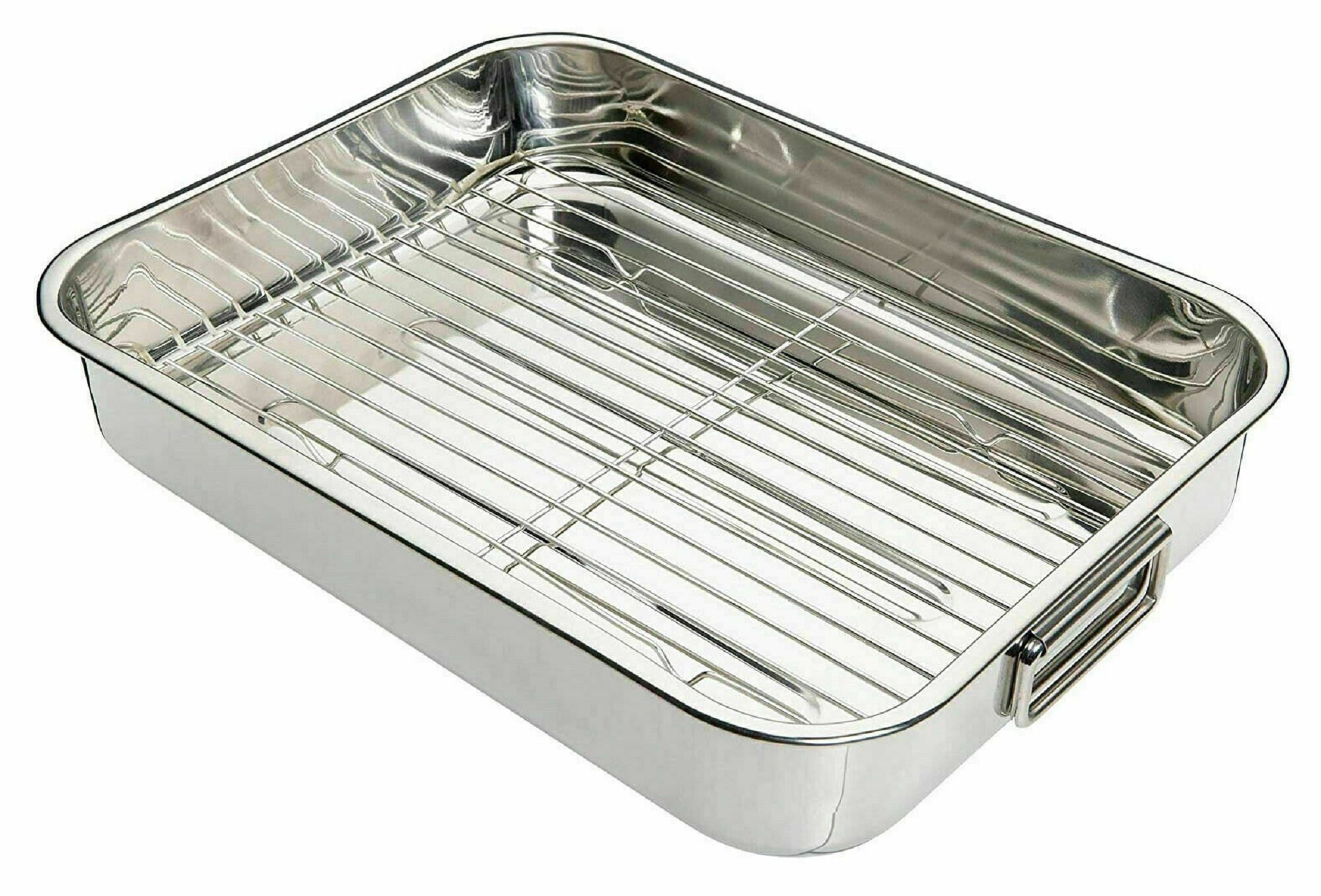 42Cm Stainless Steel High Quality Roasting Tray Oven Pan Dish Etsy