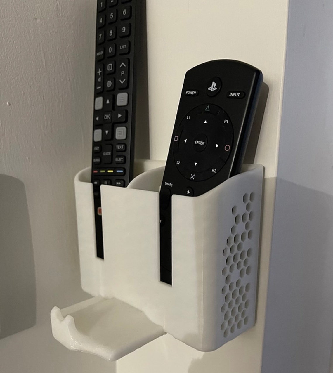 3D Printed Remote and Playstation Controller Holder Multiple Etsy