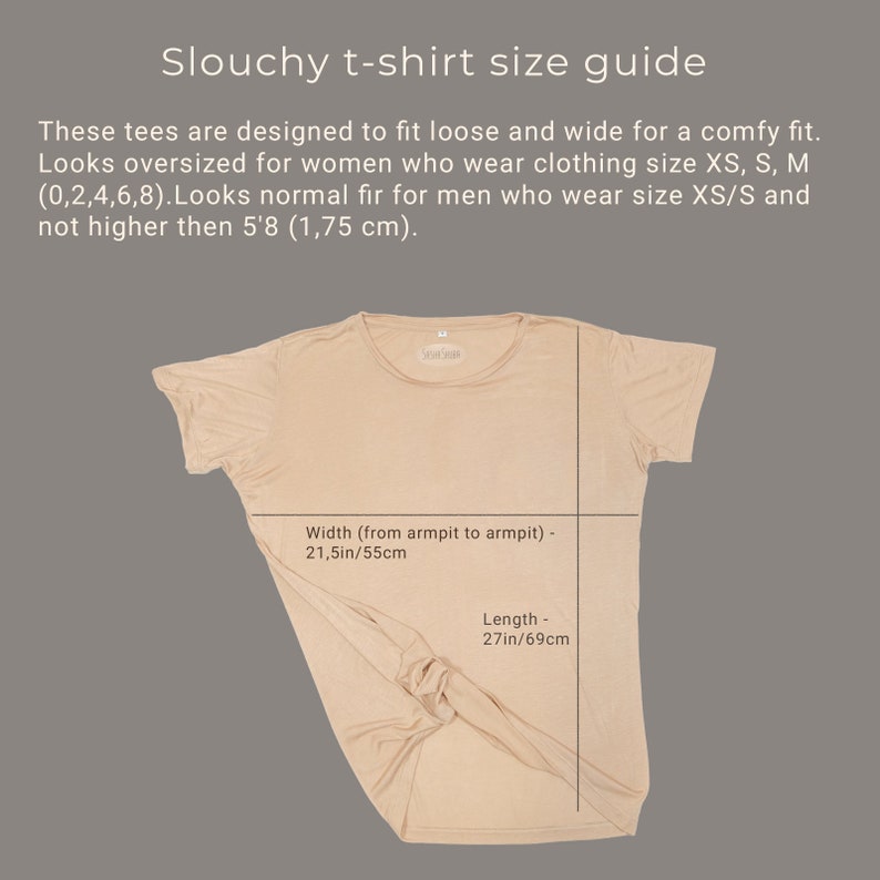 Slouchy hippie tee Oversized tee Cali tee shirt Thin tshirt Comfort beachy tshirt Wide soft tshirt