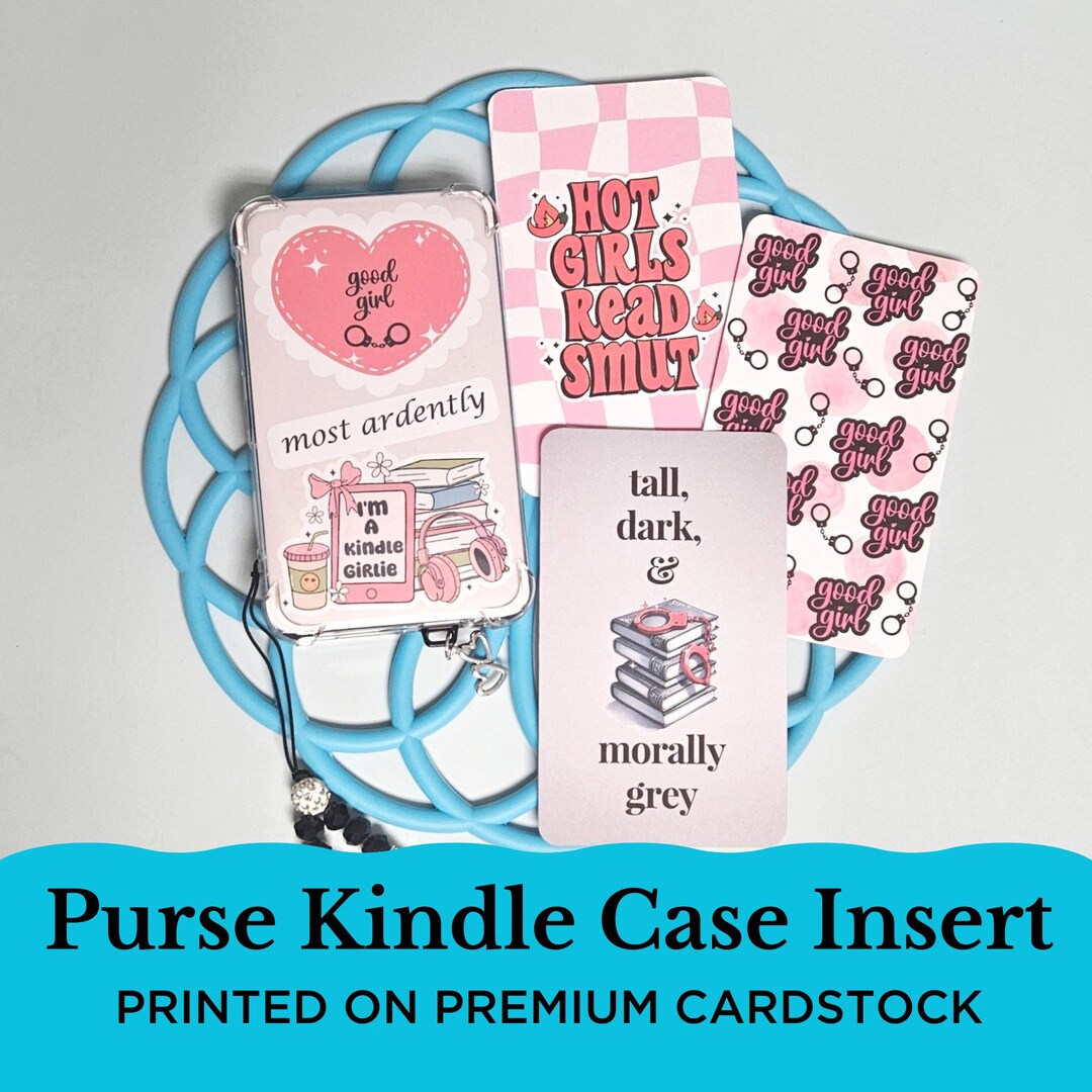 Clear Case Insert for E-reader / Purse Kindle Insert / Bookish Gift ...