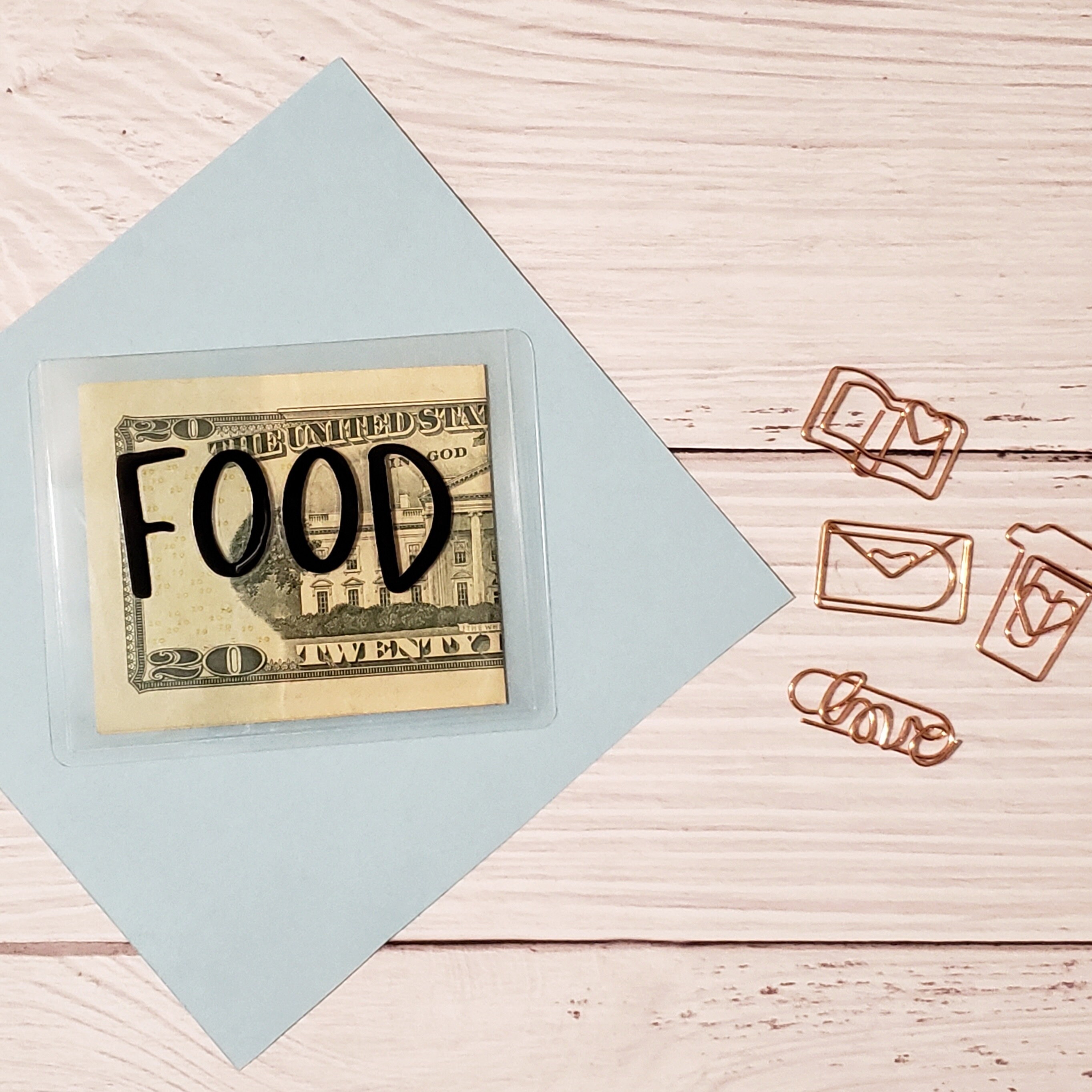 Mini Cash Envelopes / Laminated Clear Cash Envelopes / Etsy