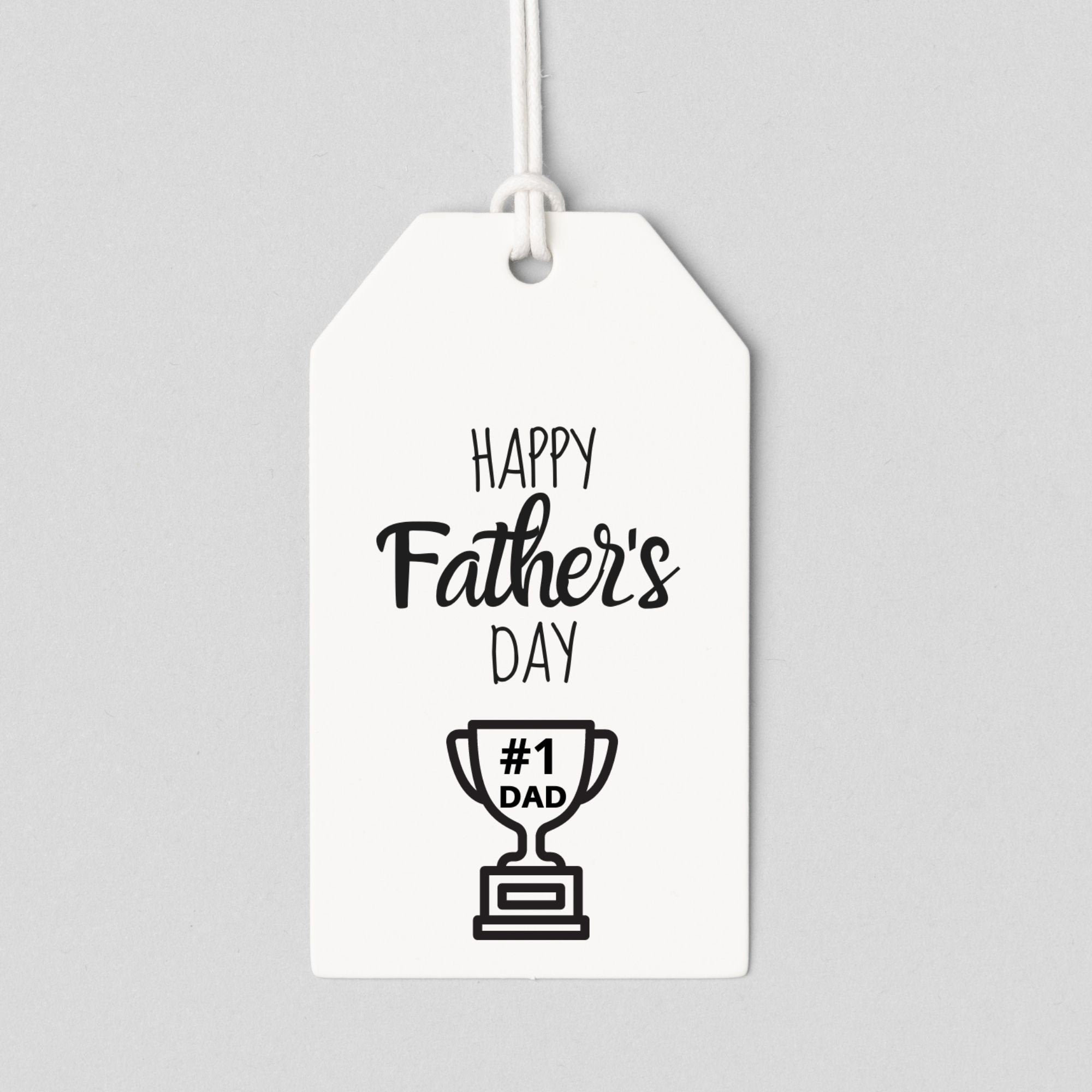 Fathers Day Tags Printable Happy Father's Day Gift Tag | Etsy