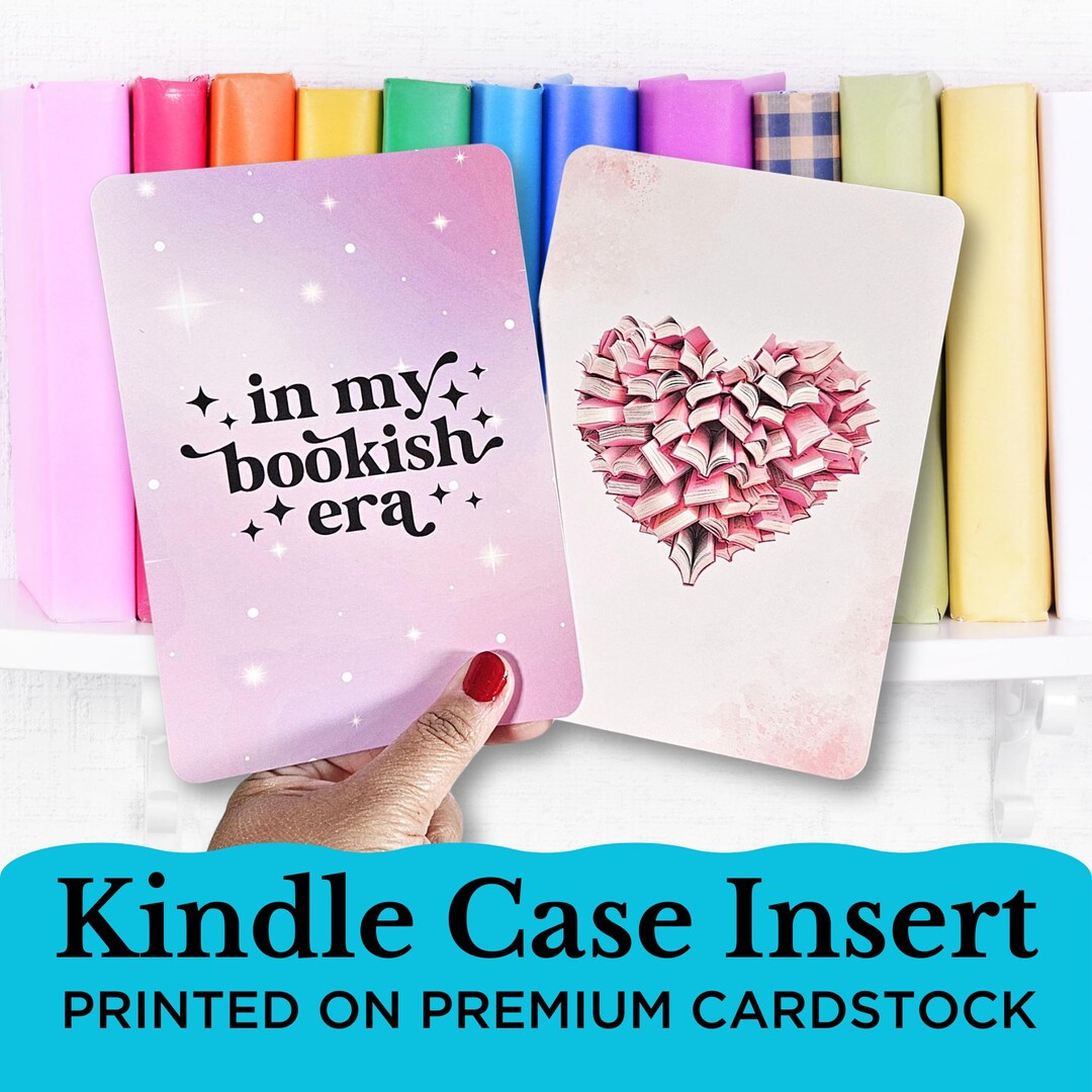 Kindle Case Insert / Clear Case Insert for E-reader / Book Lover Gift ...