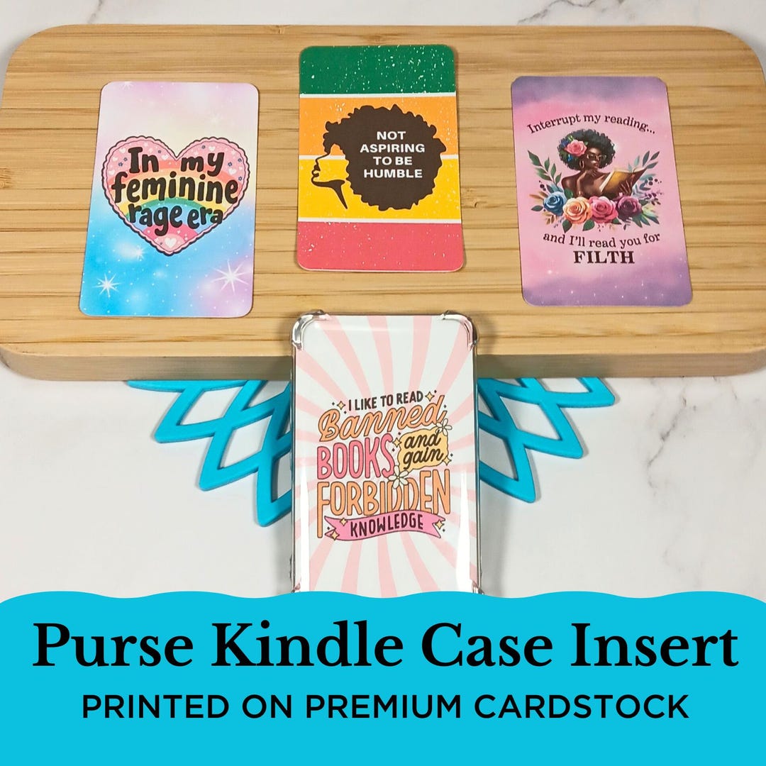 Clear Case Insert for E-reader / Purse Kindle Insert / Bookish Gift ...