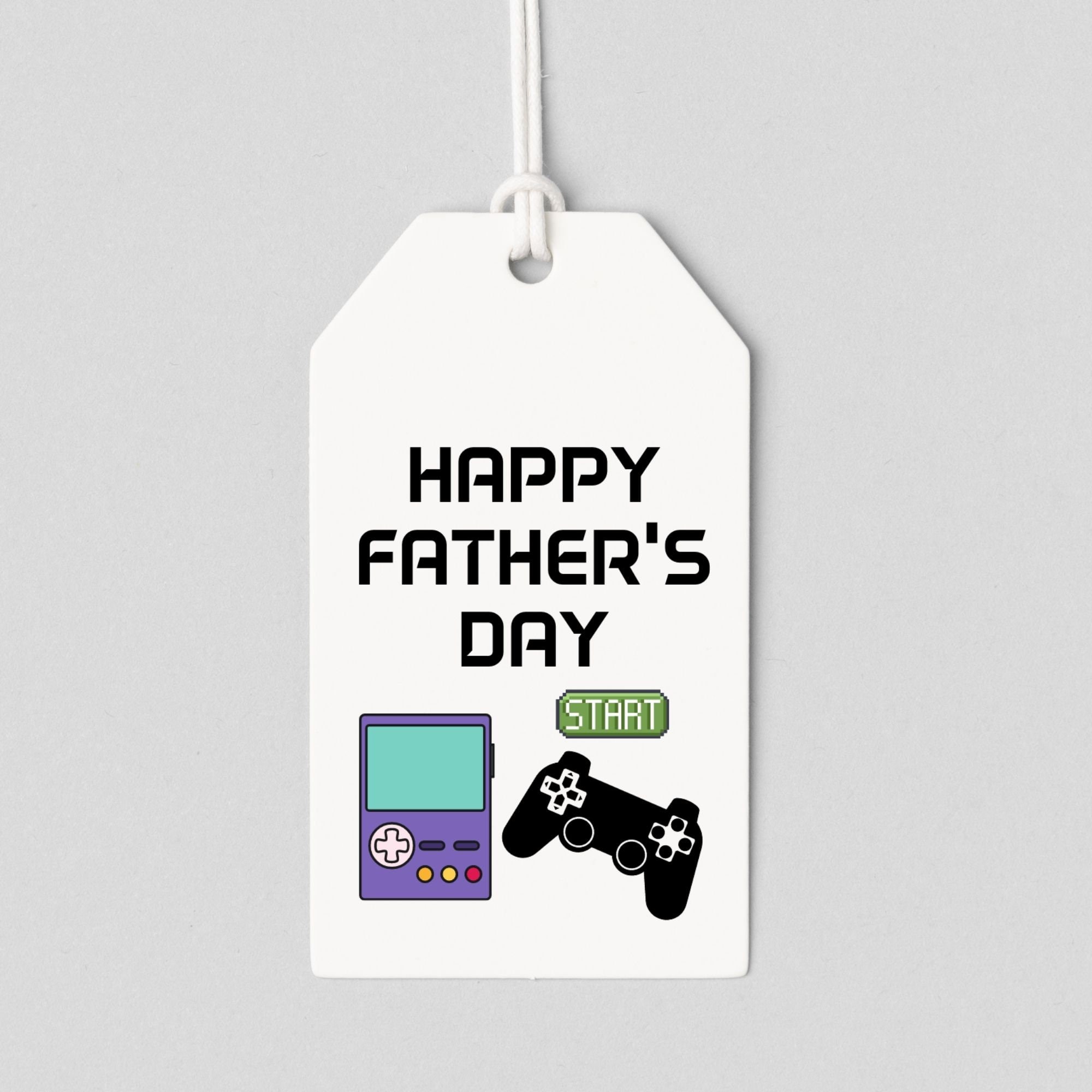 fathers day tags printable happy fathers day gift tag etsy