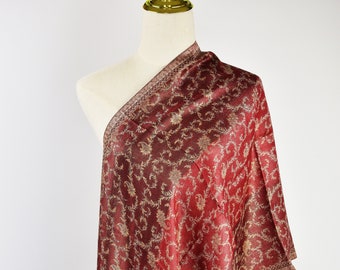 Eleganter Seidenschal, Paisley-Schal, Frauen-Schal, Ketteltuch, Pashmina 22 &quot;x 80&quot; Zoll
