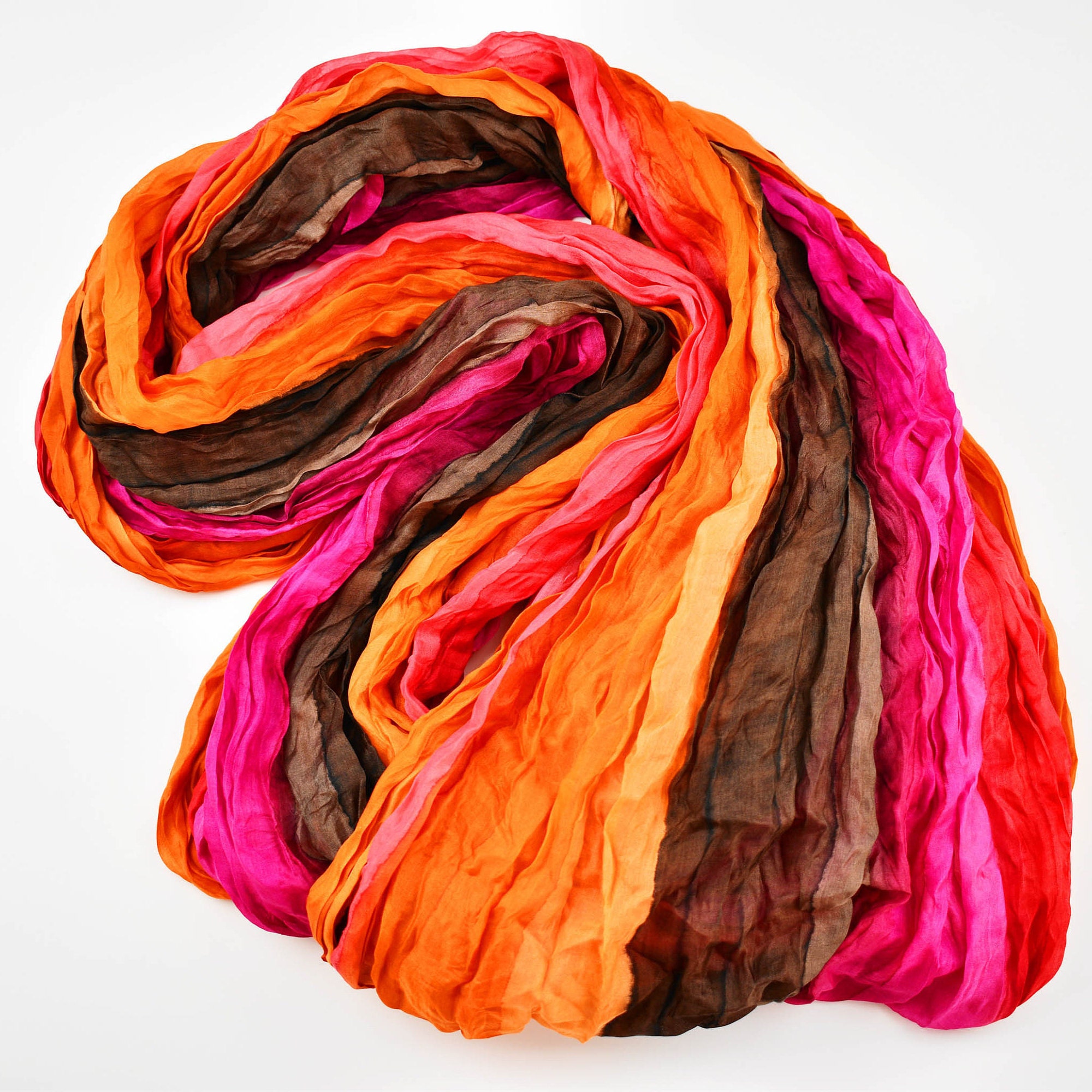 Totême - Striped silk-faille scarf