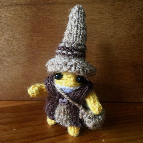 Hand Knitted Frog | Froggy The Brown Wizard Frog Toy | Vegan