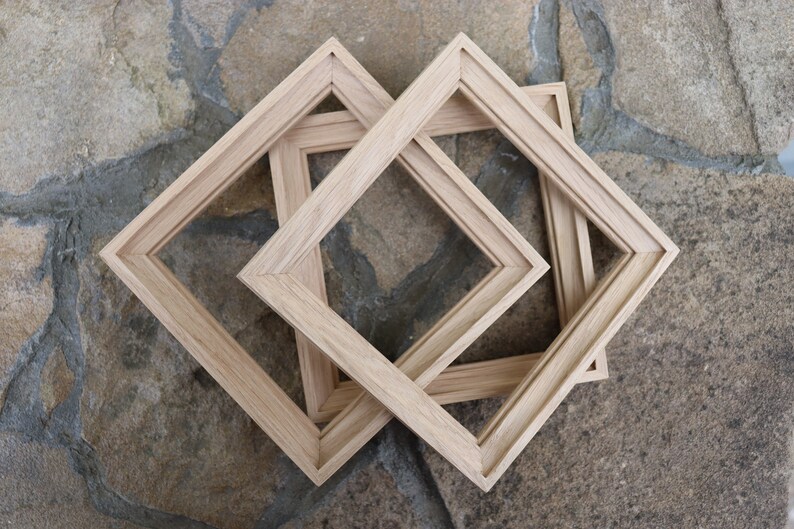 Miniature Art Frames Oak Small Craft Frame Wood Frame No Glass Etsy