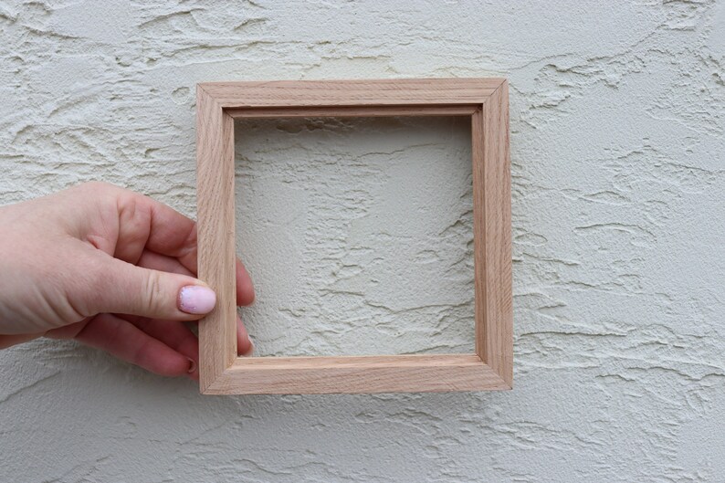 Miniature Art Frames Oak Small Craft Frame Wood Frame No Glass Etsy
