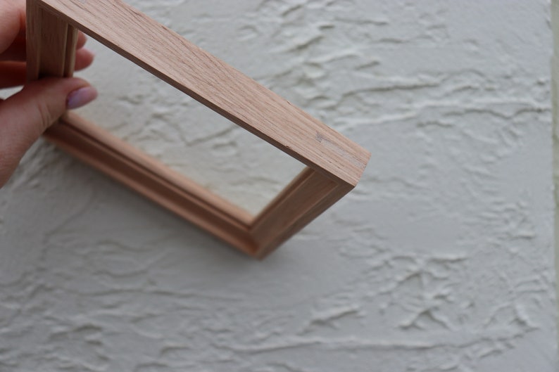 Miniature Art Frames Oak Small Craft Frame Wood Frame No Glass Etsy