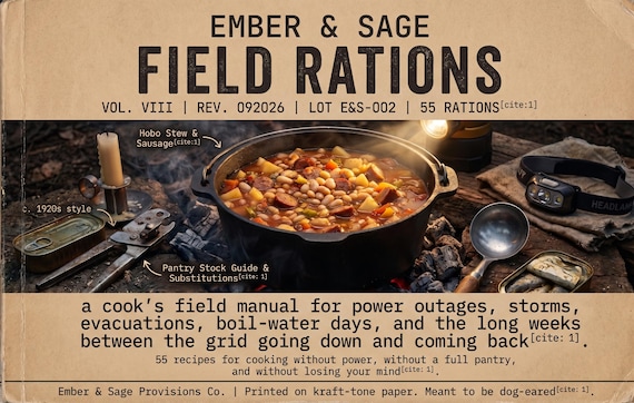 Ember & Sage Field Rations Survival Cookbook volume 8