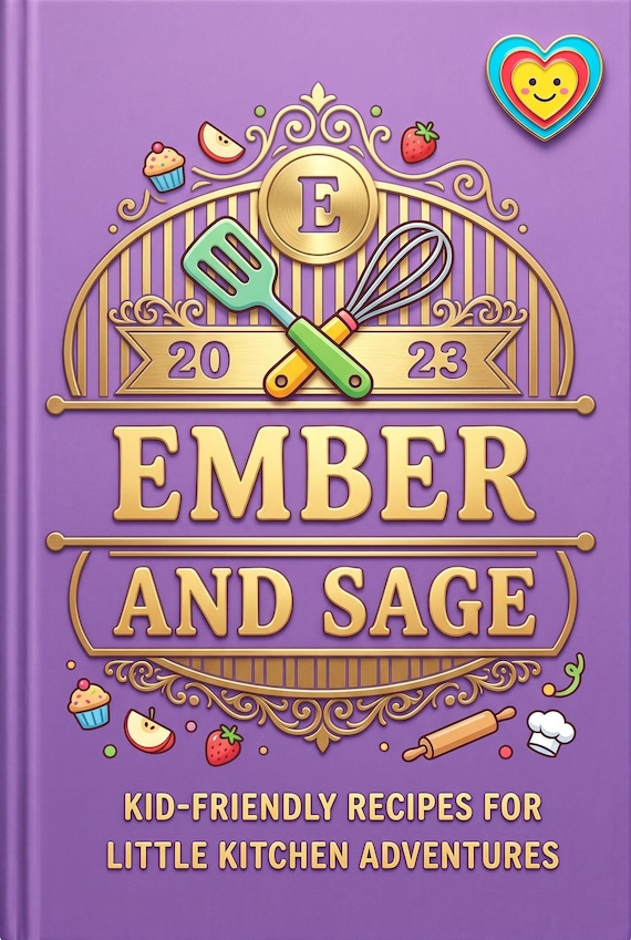 Kids Cookbook Digital Download, Ember & Sage Junior Recipe Book PDF