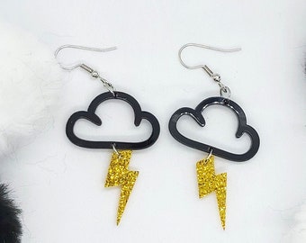 Storm Cloud Earrings | Etsy Storm Cloud Earrings | Etsy