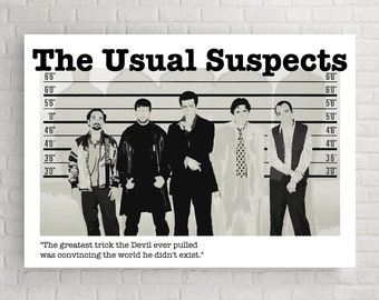 The Usual Suspects movie black Poster for Sale by LapinMagnetik