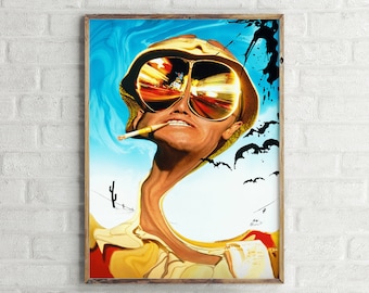 Fear and Loathing in Las Vegas Textless Movie Poster, Film Wall Art Print