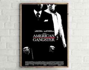 American Gangster Movie Poster, Wall Art Print