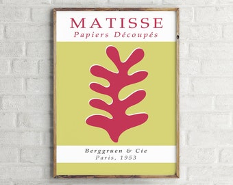 Matisse Papiers Decoupes Vintage Art Poster, Retro Wall Art Print