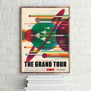 NASA The Grand Tour ReisePoster, WandKunst Design Druck