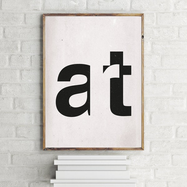 Art Modern Typography Print - Minimalistisches Wanddekor Poster Design