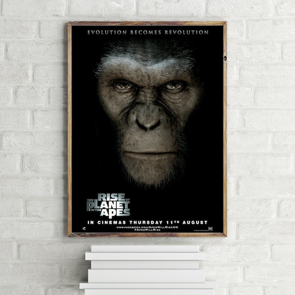 The Rise of the Planet of the Apes Movie Poster, Wall Art Print