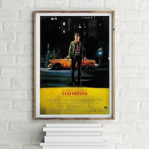 Póster original de la película Taxi Driver, impresión de arte mural