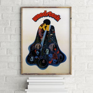 Woodstock Music Festival Vintage Movie Poster, Retro Wall Art Print