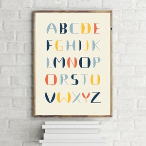 Impresión de tipografía moderna simple con hermosa combinación de colores, póster de decoración de arte de pared minimalista