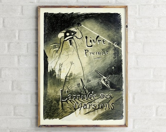 War Of The Worlds Belgium Edition Film Poster, Movie Wall Art Print