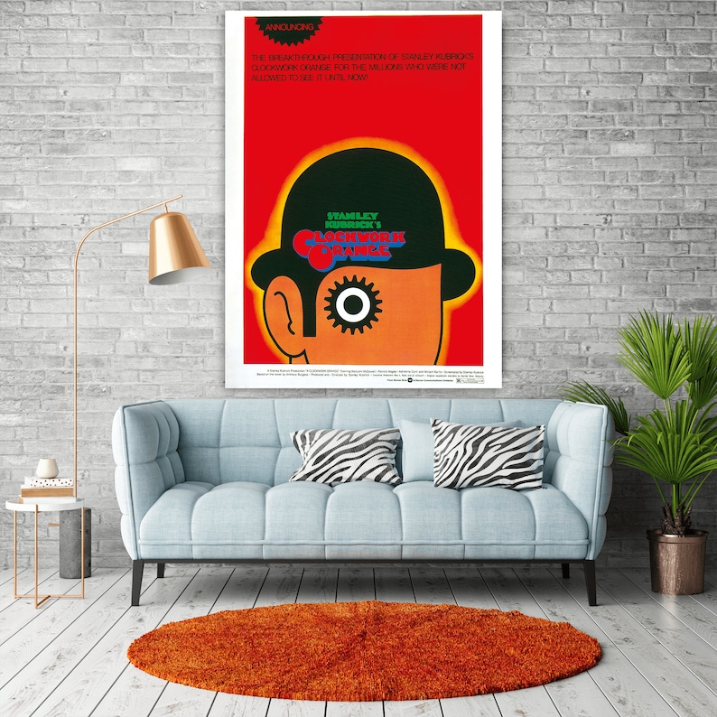 Clockwork Orange Vintage Movie Poster Retro Wall Art Print - Etsy