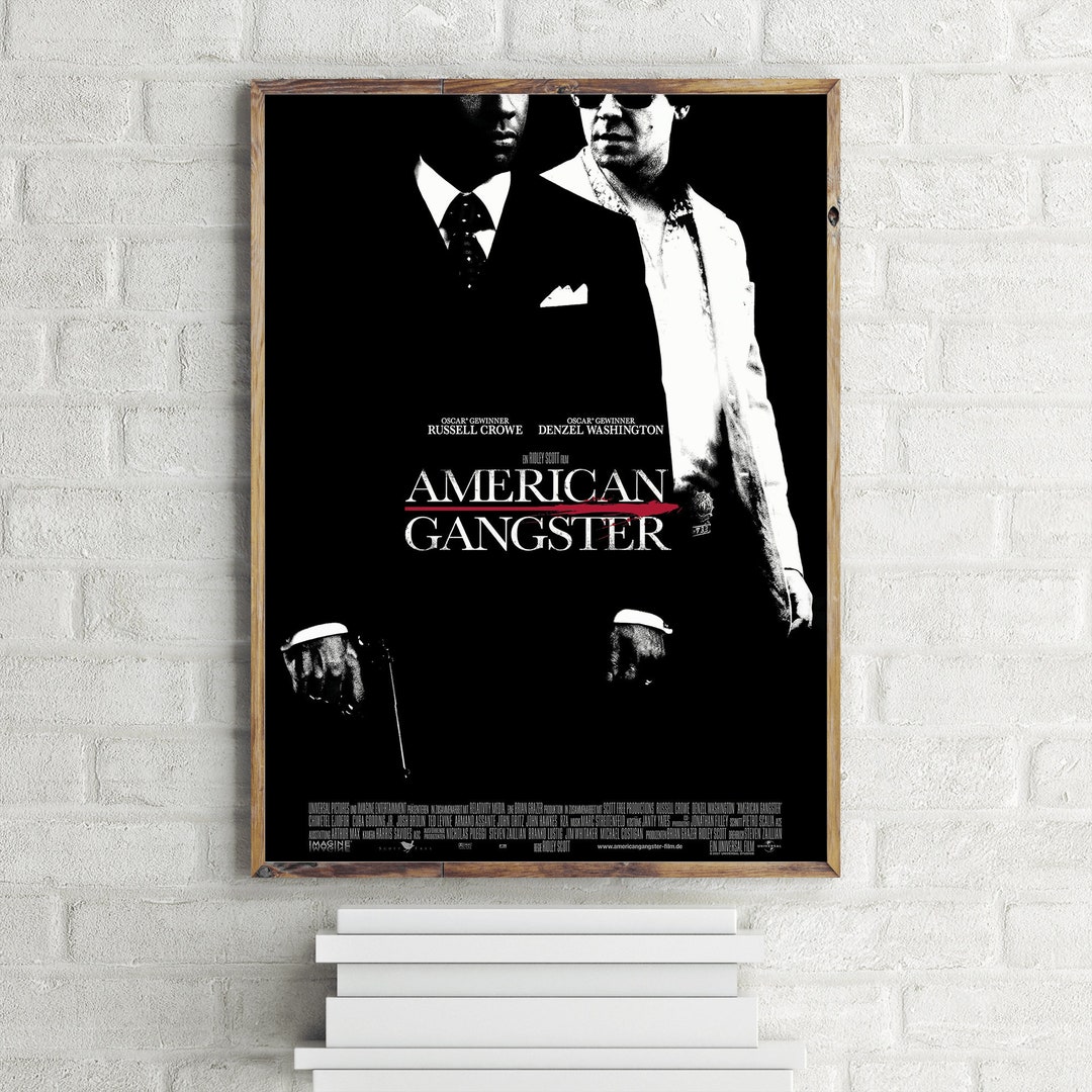American Gangster Movie Poster, Wall Art Print Etsy