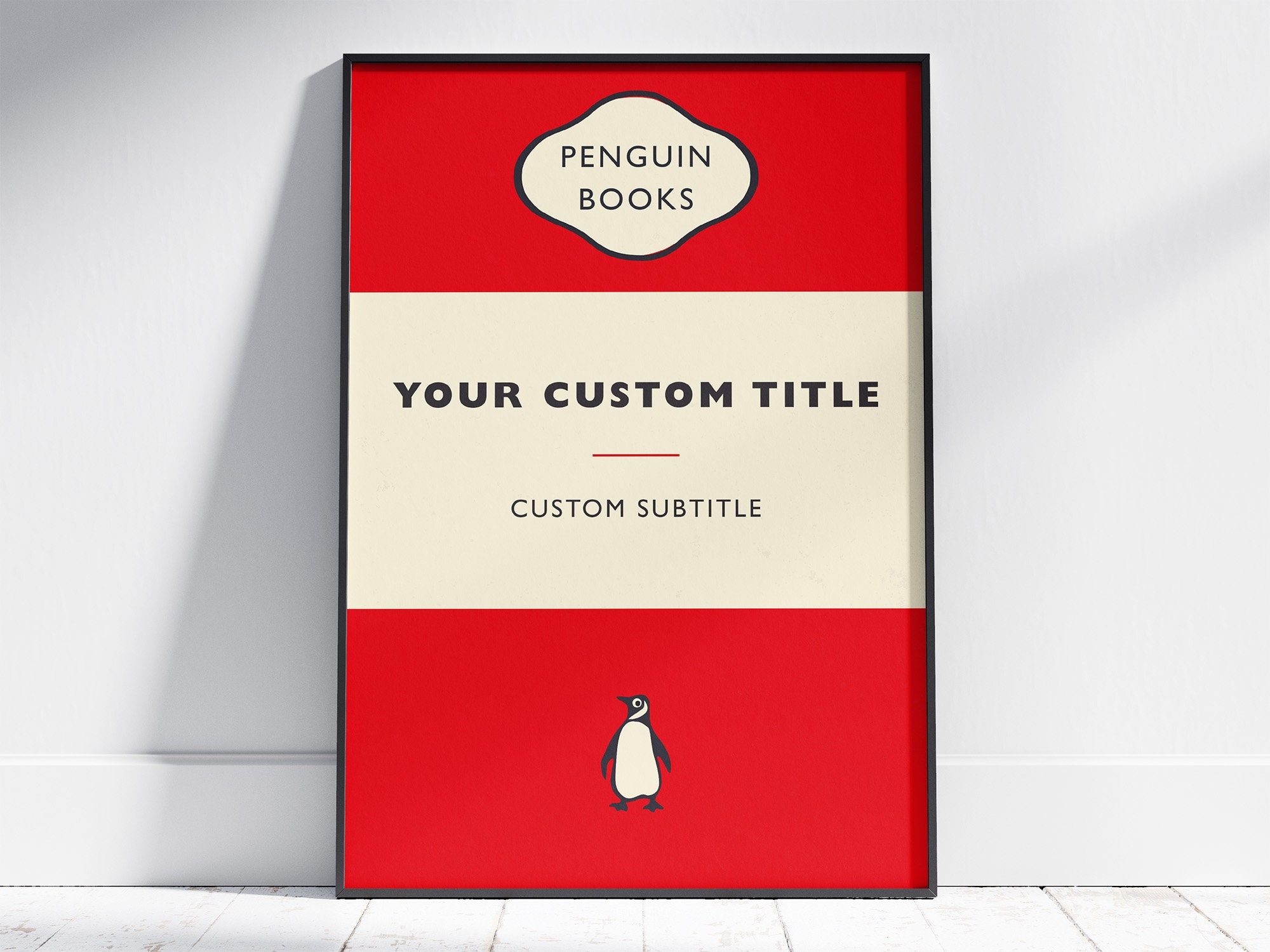 Book cover posters Etsy Nederland