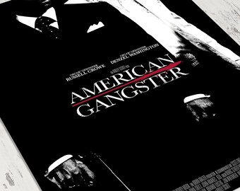 American Gangster Movie Poster, Wall Art Print 