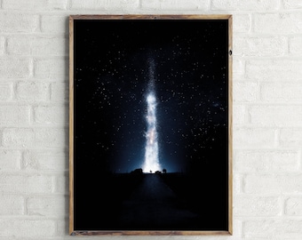 Interstellar Textless Minimalist Movie Poster, Wall art Print