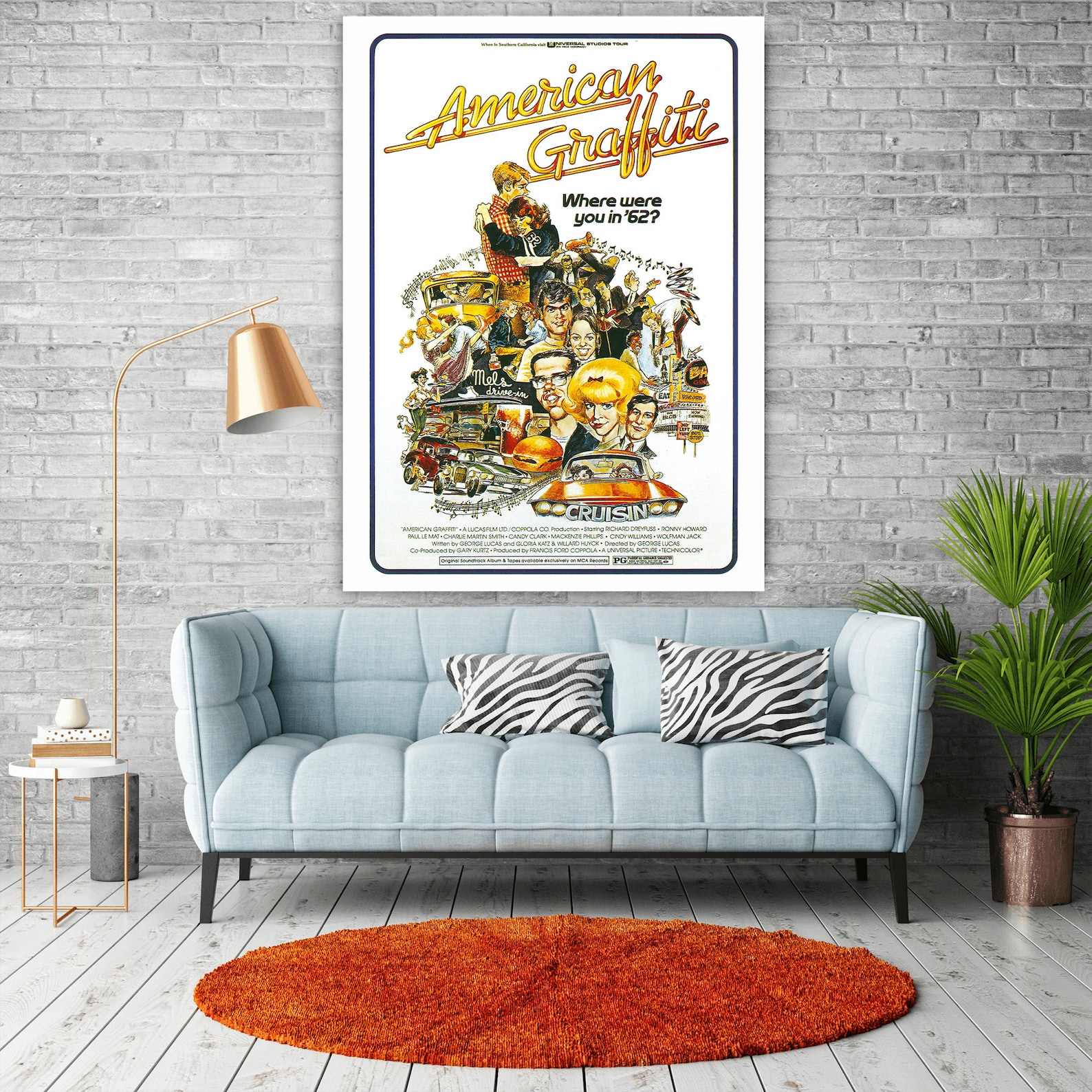 American Graffiti Original Vintage Movie Poster Retro Wall Etsy