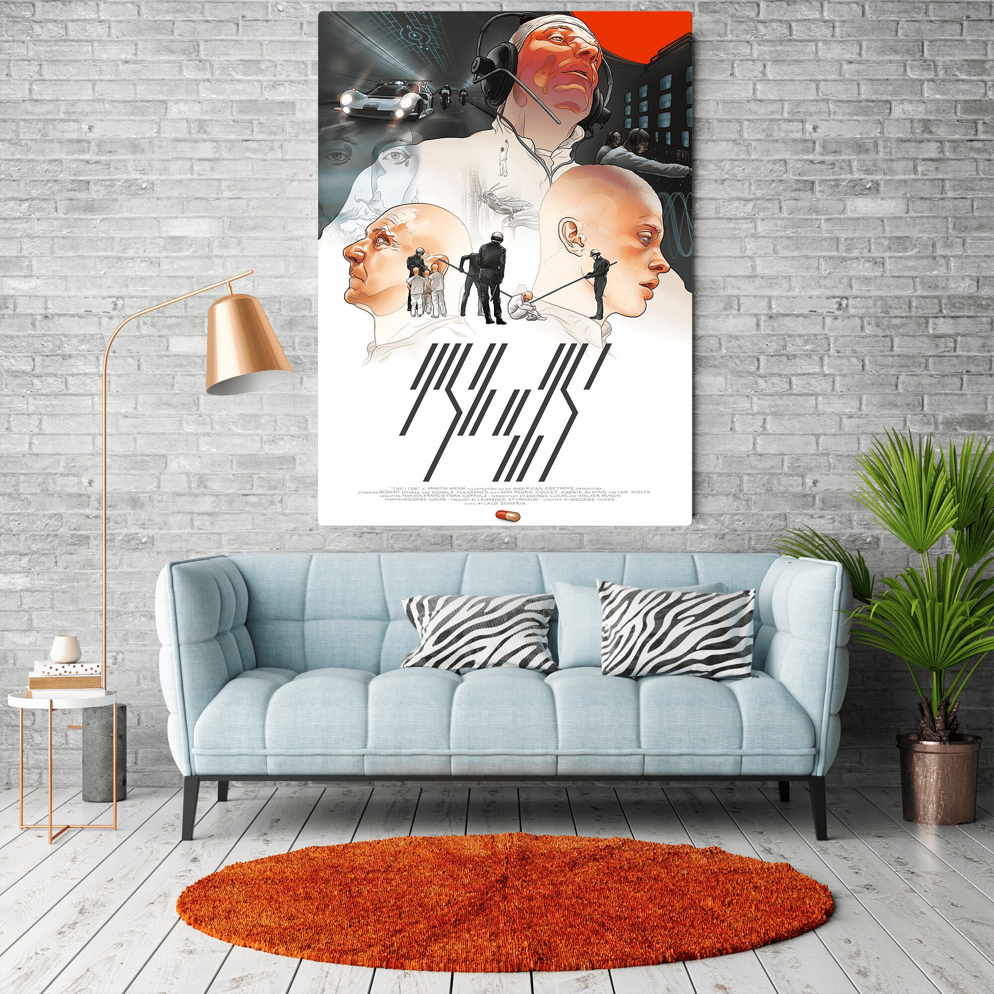 THX 1138 サイエンスフィクション映画ポスター、ウォールアート