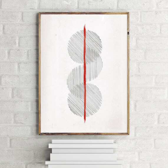 Mind Munch Geometric Art Poster Minimalist Wall Decor Print | Etsy
