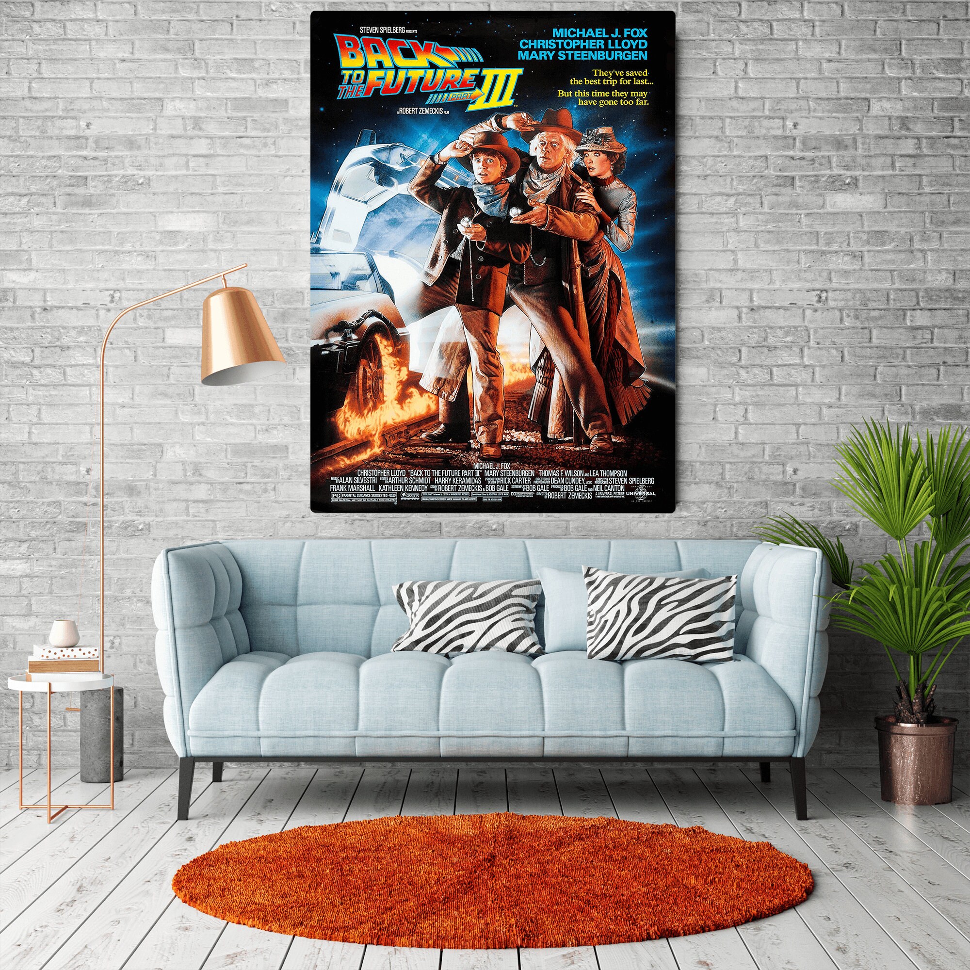 Back to the Future 3 Original Movie Poster Design, Wall Art